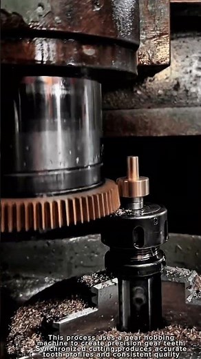 Gear Manufacturing Work Tool Using Gear Hobbing Machine #worktool