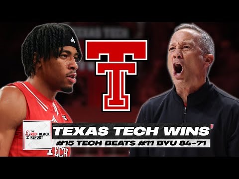 #15 Texas Tech MBB Beats #11 BYU 84 -71 | Red Raiders Big 3 Shines!