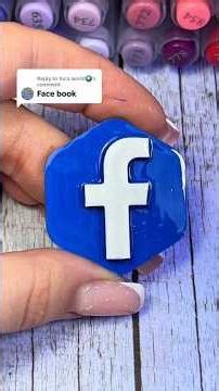 Facebook Logo Printed & Painted #logodesign