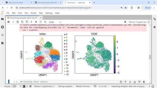 Scirpy Video Tutorial 1