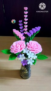 💐 Crochet Flowers 👇Free pattern Tutorial on YouTube Gonkui Crochet step by step #fbreels #reels #crochet #crochetflower #gonkuicrochet | Gonkui Crochet & Chapa crochet craft
