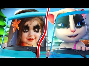 Dominika bắt chước mèo TalkingTom​ and Angela ep1