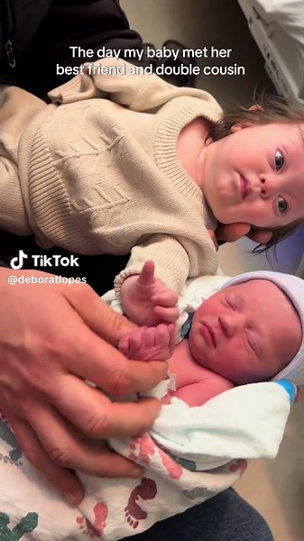 Cannon Event: Baby Meets Double Cousin for First Time