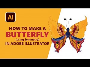 How to make a butterfly in Adobe Illustrator using symmetry, Tips you need to know !!!