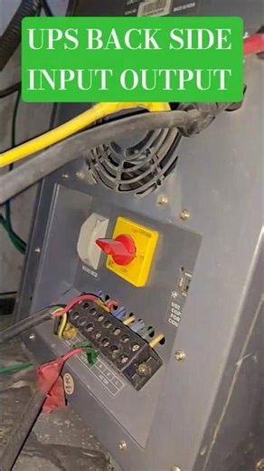 UPS Back Side Input Output Supply and Battery Changing