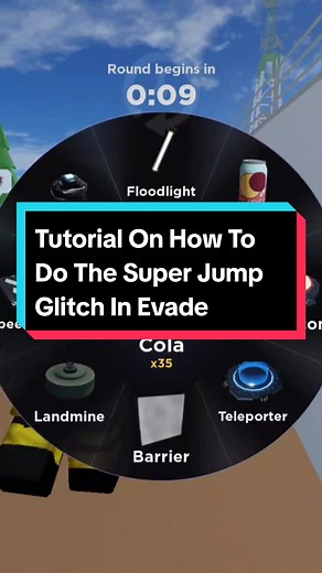I've been seeing some comments asking how to do the super jump glitch so I've decided to make a tut. I hope this helps. 🐱 #foryou #fyp #fypシ #roblox #robloxevade #evade #evadeglitch #evadesuperjump #tutorial #tipsandtricks #edit #NightNyx15