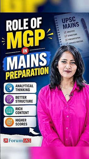 Role of MGP in Mains Preparation - Monika Srivastava secured (AIR) 16 in the UPSC Exam | ForumIAS
