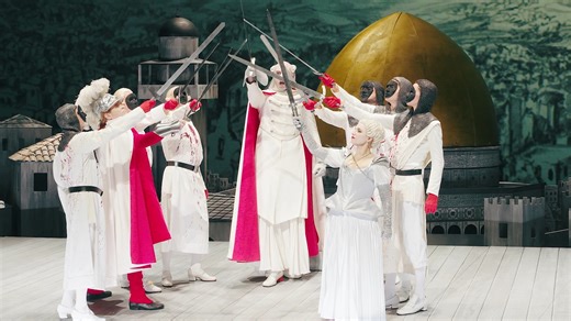 Badisches Staatstheater Karlsruhe on Instagram: ""Einhelliger Jubel. Ein großer Abend. Ein hinreißendes Spektakel, ein kluges Spiel mit dem Schein, eine Oper, die alles bietet – und doch alles infrage stellt. Händel hätte seine Freude gehabt." - @badische_neueste_nachrichten 2.25. Ab dem 27. Februar spielen wir wieder "Rinaldo"! ______________________ Unanimous cheers. A great evening. A captivating spectacle, a clever play on appearances, an opera that offers everything – and yet questions ever