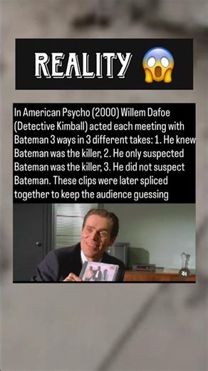 American Psycho’s Detective Scene Had 3 Hidden Performances 😳 #Movies #Shorts #ViralShorts #Facts
