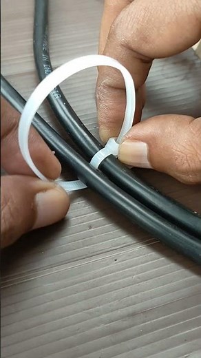 It secures wires perfectly!! Zip tie tip and trick