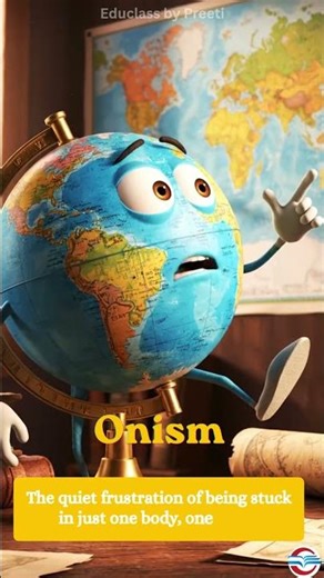 Word of the Day: Onism Meaning : The quiet frustration of being stuck in just one body #shorts