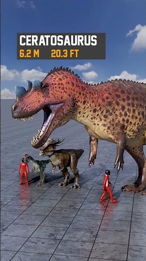 🦖 Dinosaur Size Comparison: Oviraptor vs Stygimoloch vs Ceratosaurus vs Giganotosaurus #dinosaur