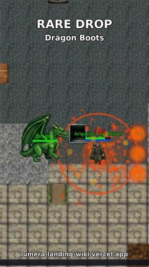 RARE DROP — Dragon Boots (Lumera Online) #shorts