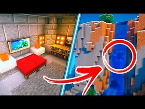 MINECRAFT: HOW TO MAKE A HIDDEN HOUSE IN THE WATERFALL | TUTORIAL