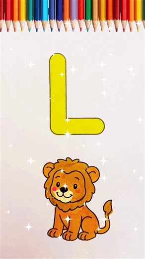 L for Lion 🦁 Learn Alphabet & Coloring for Kids!