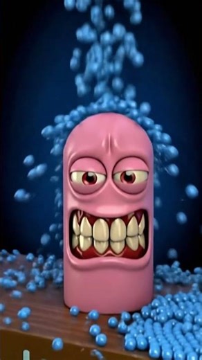 Cute Pink Monster Play With Ball | Loop Animation #LoopyShow