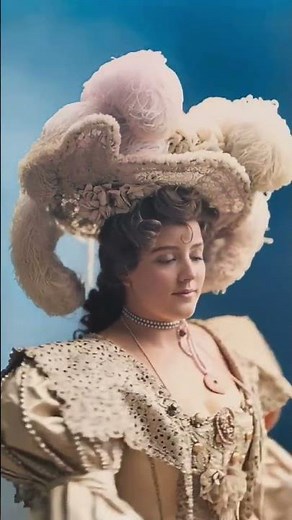 Lilian Russell wearing an elaborate hat
