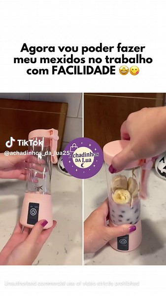 Lanches Práticos em Qualquer Lugar com Liquidificador Portátil