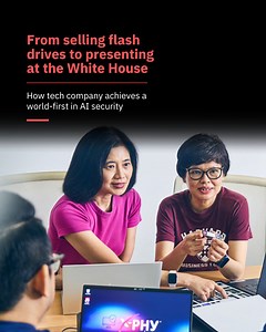 They started their business selling flash drives. Now, this Singapore company produces the world's first AI-embedded storage device. It also counts global giants as clients of its security hardware. Find out what support it got to grow. https://str.sg/F6MQ In partnership with Enterprise Singapore | The Straits Times