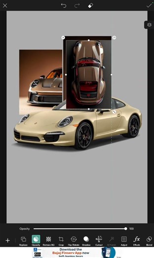 How to create an amazing poster of cars 🔥 #shorts