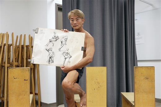 This Singaporean has been drawn nude by thousands. Here’s why artists keep calling him