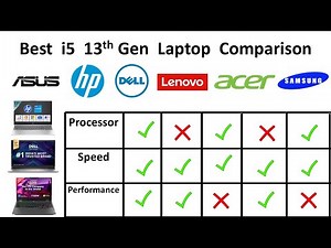Best i5 Laptop Comparison 13th Generation 2025 HP vs Dell vs Lenovo vs Asus vs Samsung vs Acer