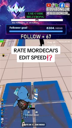 RATE MORDECAI’S EDIT SPEED⁉️ 🛠️⚡ Fortnite Fastest Edits #fortniteshorts #editcourse