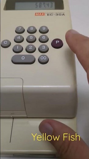 Electronic CheckWriter MAX EC-30A Vintage Bank Cash