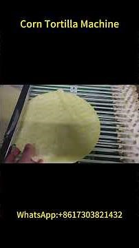 How Does a Corn Tortilla Machine Work? Full Production Process