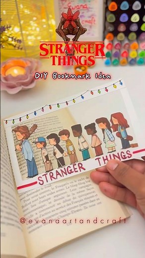 Stranger Things Bookmark Craft That's Actually Simple #crafts #bookmark