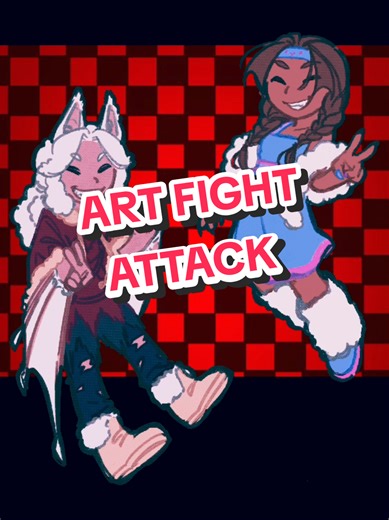 Yup, my first animated atack! Wanted to try something more complicated, so here's animation. Could have been better but im too tired to do more lol. Hope ya like it! #artfight #artfigh2025 #animation #pibullterrier #immasleepnow