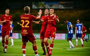 La Roma pareggia con il Porto: a Mancini risponde Ferreira. Rissa nel secondo tempo
