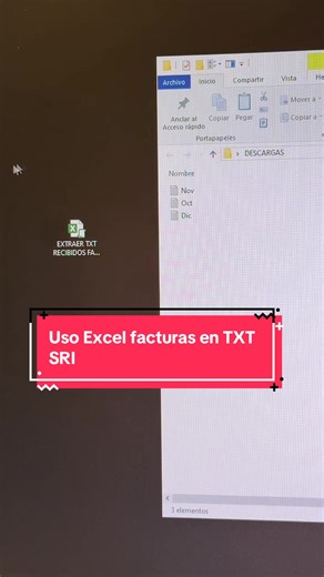 Uso de Excel txt facturas SRI #contador #sri #comprobanteselectronicos