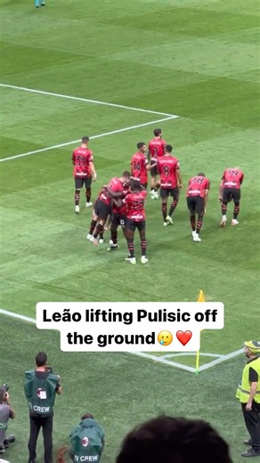 Leão lifting Pulisic off the ground after his goal 🥲❤️ (via PBPcalcio/Twitter) | USMNT Only
