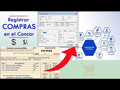 Como registrar una factura de compra en Dolares en el Concar