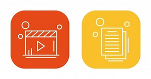 Video Player and Document Icon