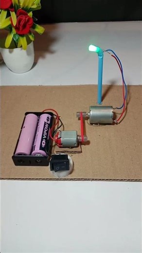 Run a DC Motor to Generate Power | Blink a Light DIY