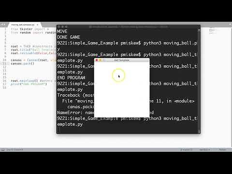 Moving Ball (Python - tkiner) - Python