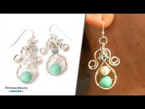 Diva Wire Earrings - DIY Jewelry Making Tutorial by PotomacBeads