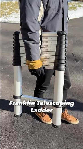 The Franklin Telescoping Ladder has an innovative design that extends one foot at a time.