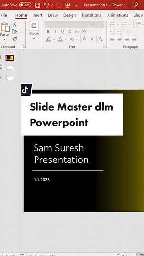 Guna Slide Master di #PowerPoint #Office #JomBelajar #LearnOnTikTok #TikTokGuru #BelajarDigital #mudotmy