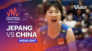 Match Highlights | Jepang vs Cina | Women's Volleyball Nations League 2023