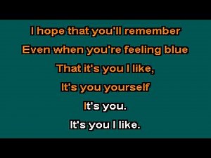 It's You I Like (Mr.Rogers) -Joey Dosik Karaoke