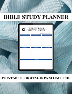 Weekly Bible Study Planner | Chapter Summary Worksheets | Bible Study Template | Faith Reflection | Bible Notes | PDF & DIGITAL - Etsy