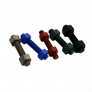 [Hot Item] PTFE Coated A193 B7 B7m Stud Bolt and A194 2h 2hm Nuts Xylan