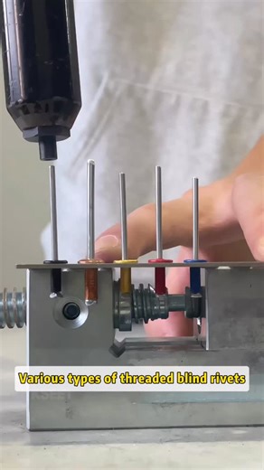 kseet.rivet.factory on Instagram: "Various types of threaded blind rivets #fyp #rivetmachine #rivetingequipment #BlindRivetingMachine#diecastingfactory serverchassisodm oem"