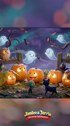 Five Little Pumpkins Dance the Night Away 🎃 #halloween #kidssong #animation