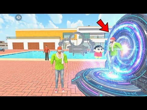 Jack And Shinchuu Found A Time Machine gadget🔥🤩 Indian theft aura simulator game