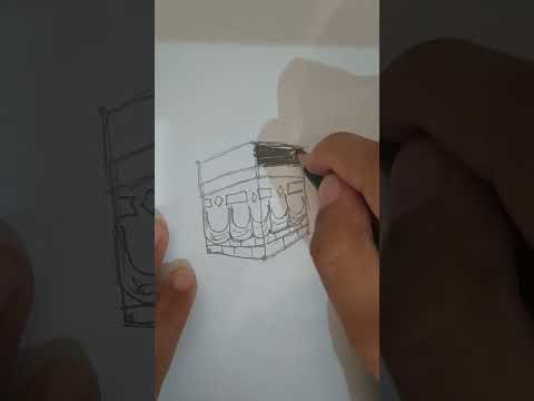How to draw Khana Kaaba