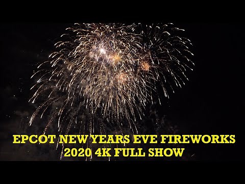 EPCOT New Years Eve Fireworks FULL SHOW in 4K | Walt Disney World Orlando Florida 2019 2020